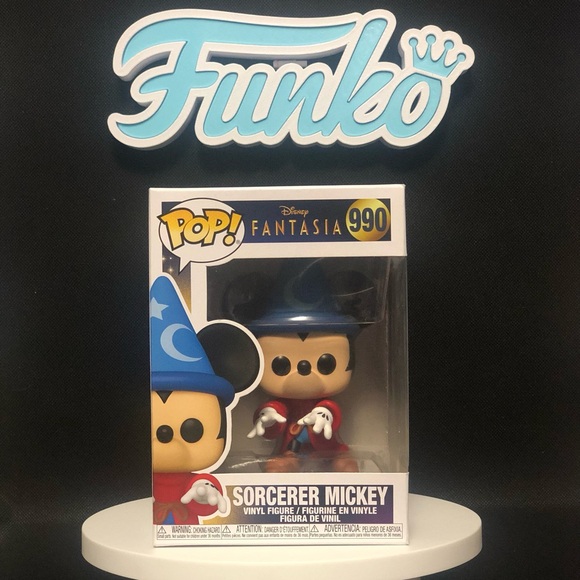 Sorcerer Mickey- 990 (Fantasia)- Disney- Mint Condition- Funko - Picture 1 of 8